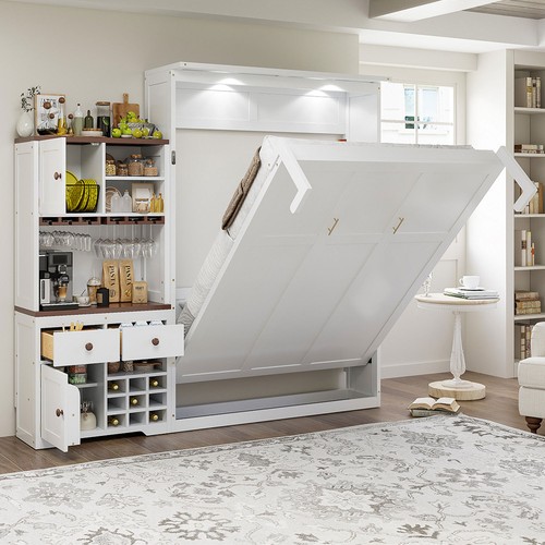 Queen size wall murphy bed - wall,