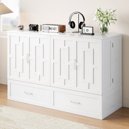 Queen murphy bed - bed, storage