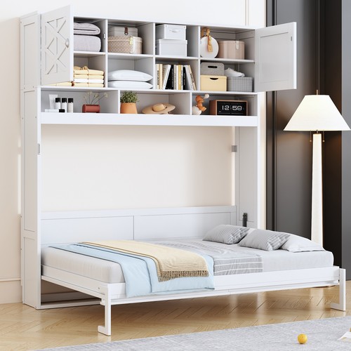 Queen size wall murphy bed - wall,