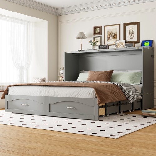 Queen murphy bed modern - queen,