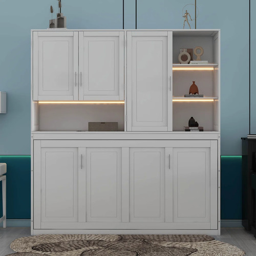 Twin murphy bed with - bed, storage