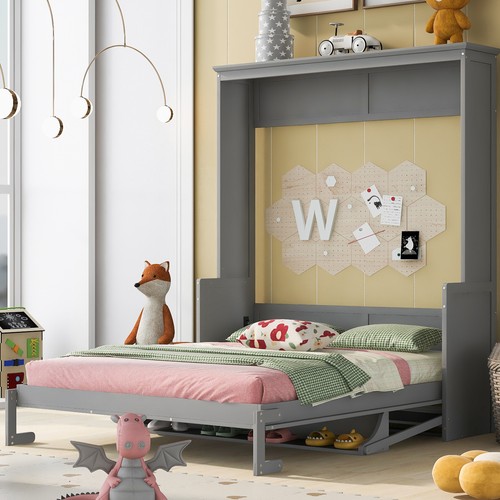 Queen size murphy platform - size, bed