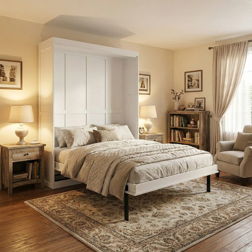 Rotating queen size murphy bed - murphy,