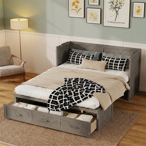 Queen size murphy bed - size, bed,pine