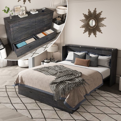 Full size murphy - size, w/storage