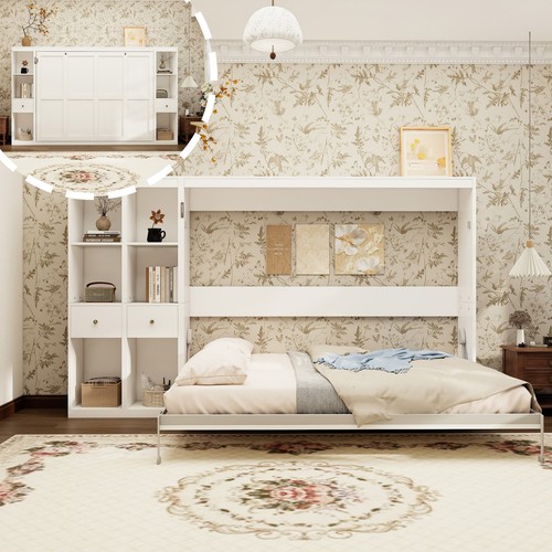 Queen horizontal murphy bed - queen,