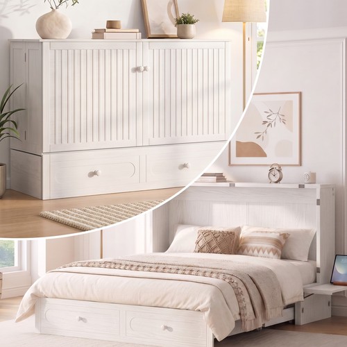 Queen cabinet murphy bed - queen,