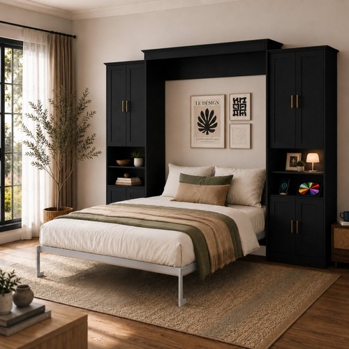 Full queen murphy bed - full,